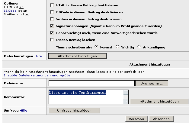 Diest ist ein Testkommentar