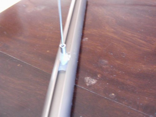 Halterung aus stück von einer lüsterklemme